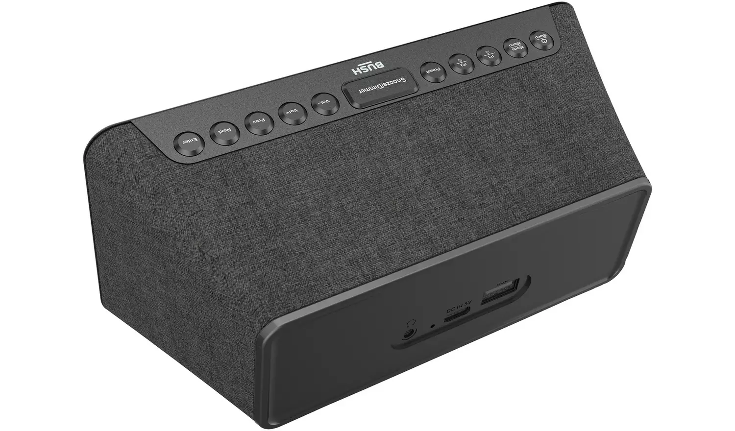 Bush Oxford DAB+/FM Clock Radio - Black