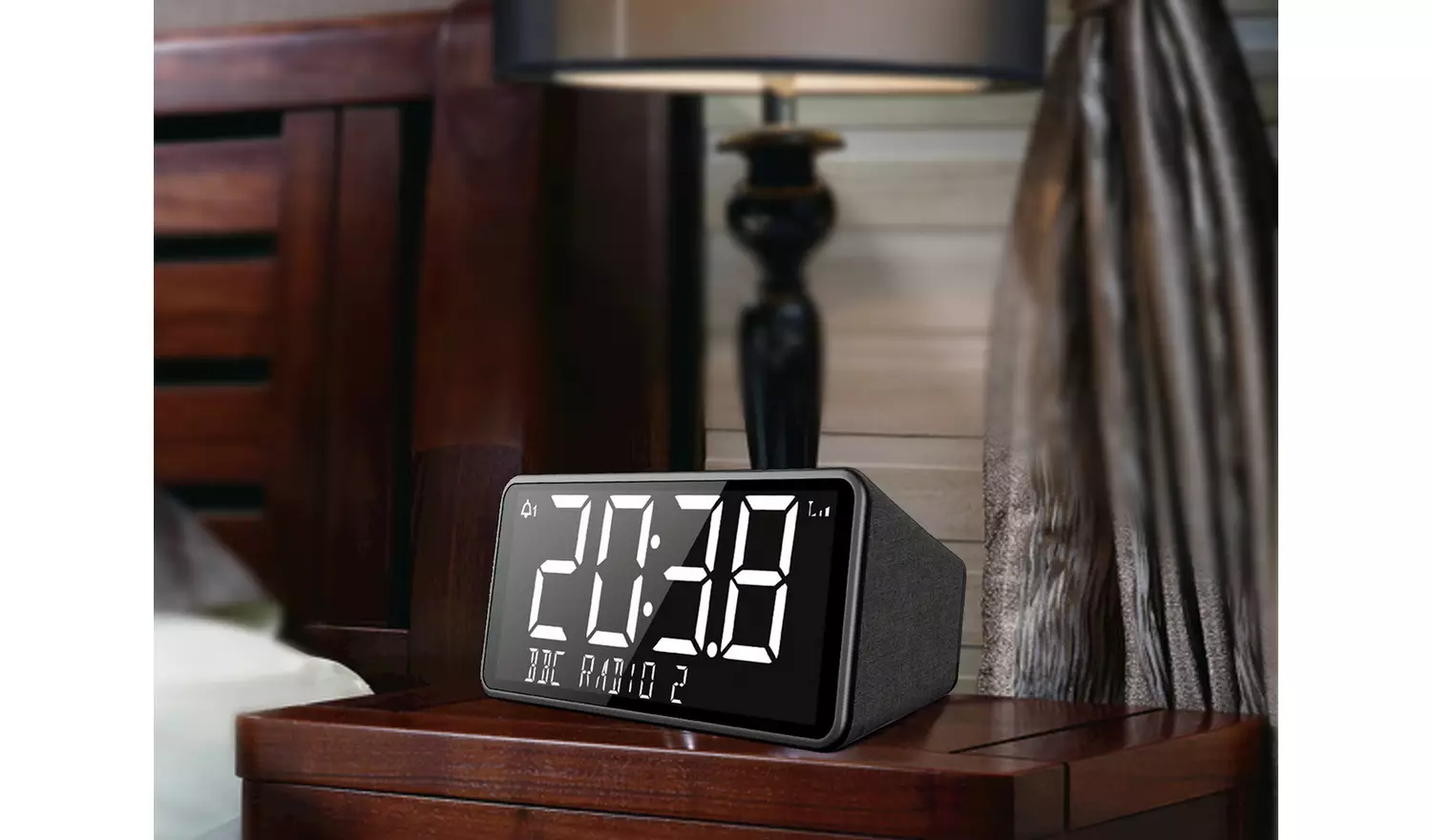 Bush Oxford DAB+/FM Clock Radio - Black
