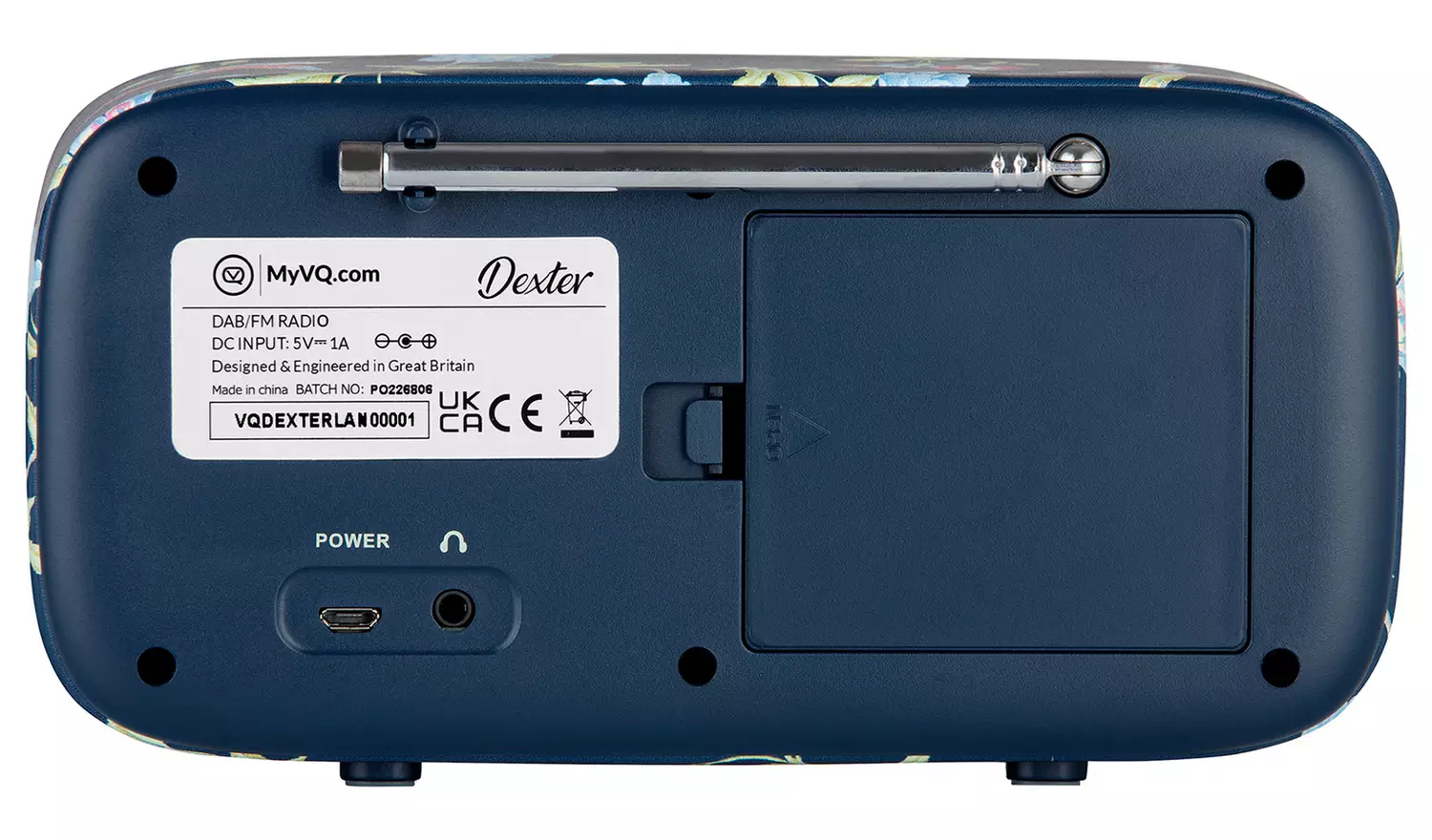 VQ Dexter DAB/ DAB+ Digital FM Radio - Navy Blue