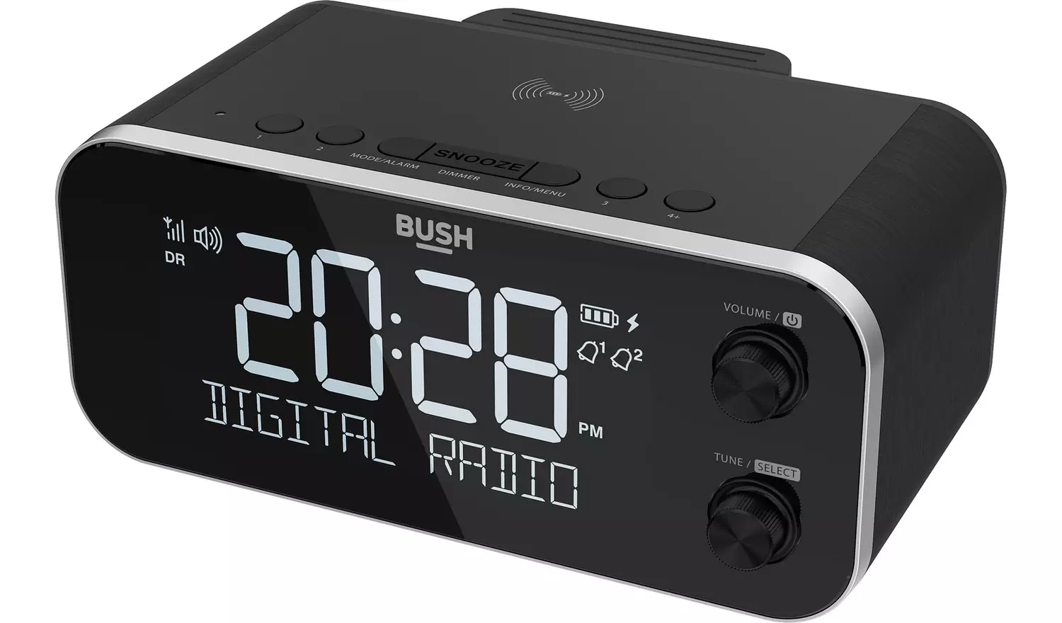 Bush DAB+ Clock Radio with Wireless Charging Dock