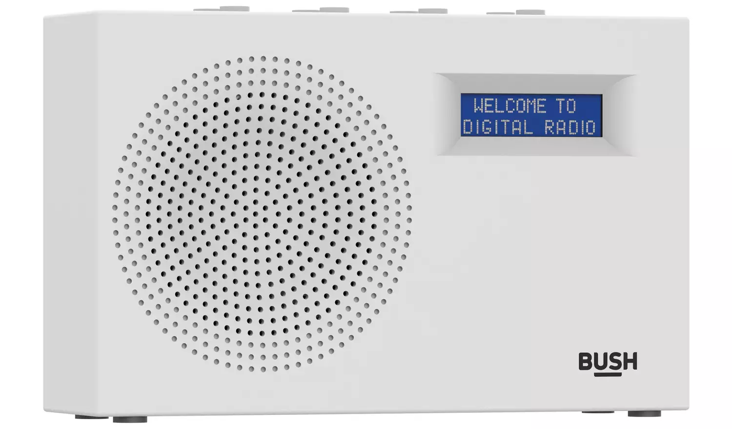 Bush Compact Portable DAB/FM Radio - White