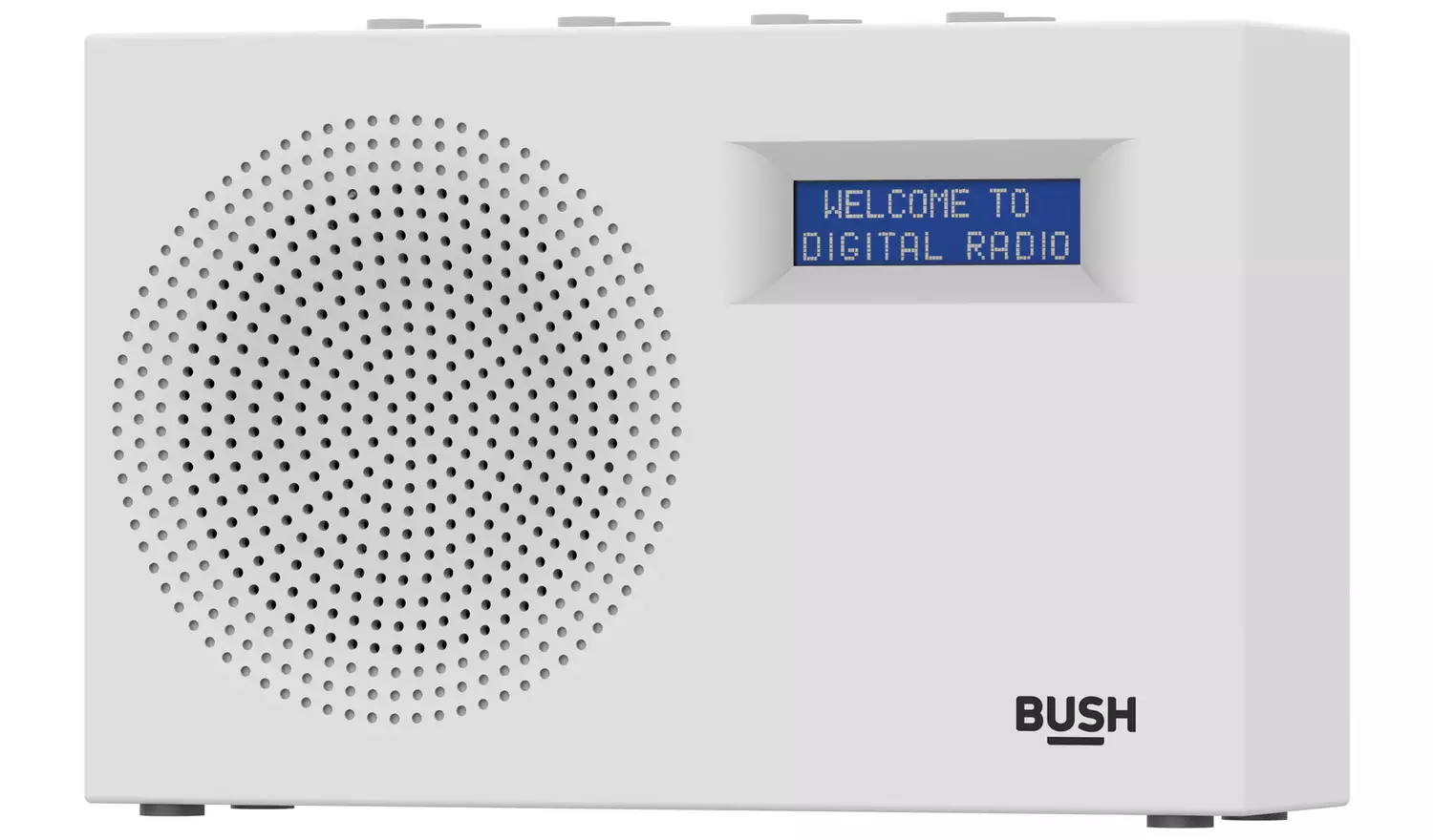 Bush Compact Portable DAB/FM Radio - White
