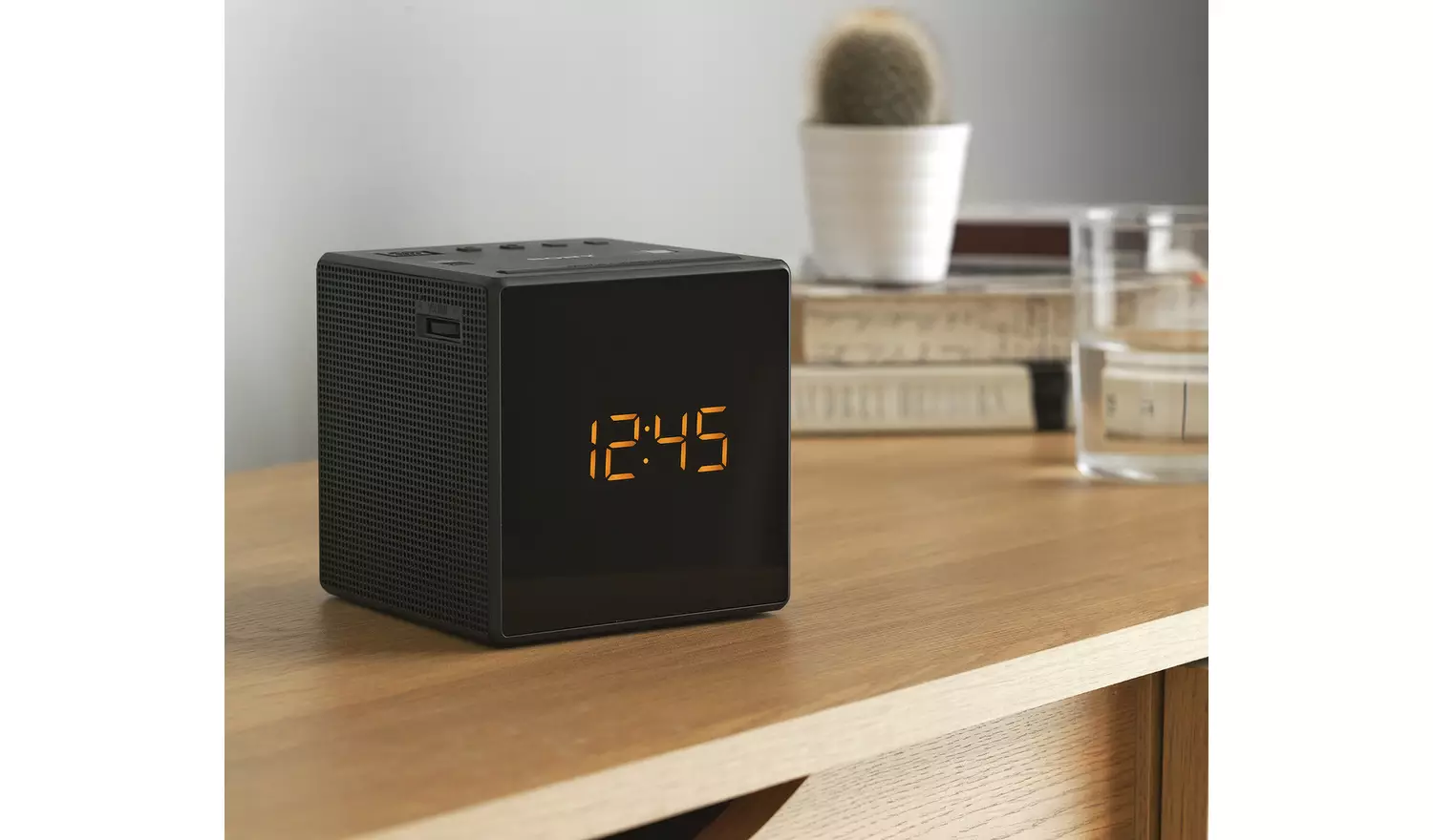 Sony ICF-C1B Cube FM/AM Clock Radio with LED Alarm - Black