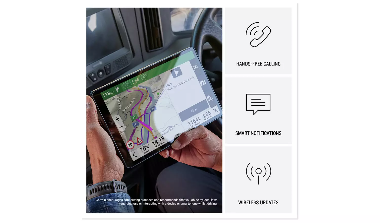 Garmin dezl LGV720 GPS Truck Sat Nav