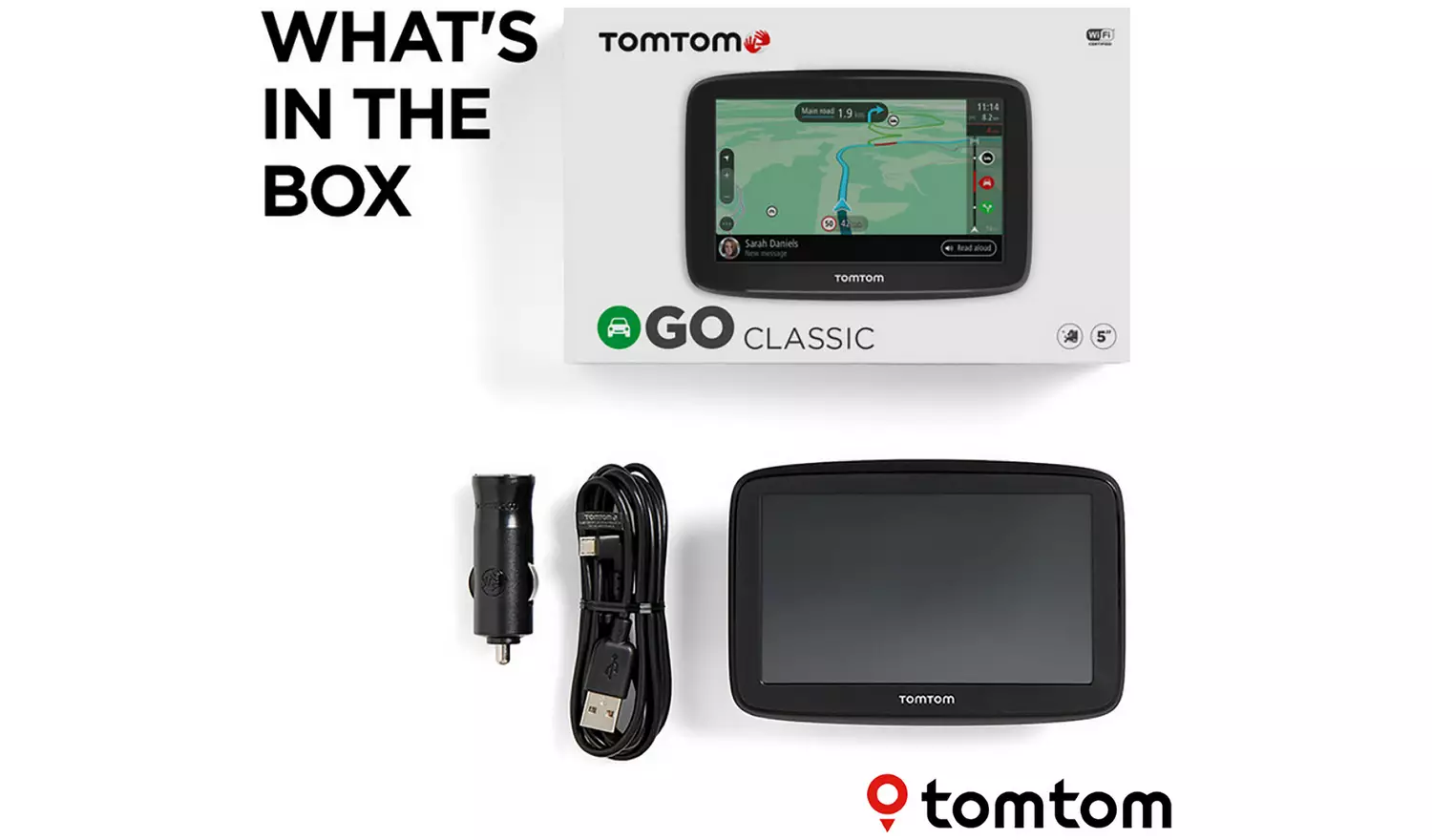 TomTom GO Classic 5 Inch UK, ROI & Full Europe Sat Nav