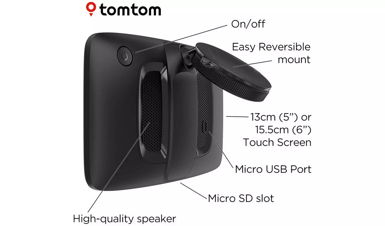 TomTom GO Classic 5 Inch UK, ROI & Full Europe Sat Nav