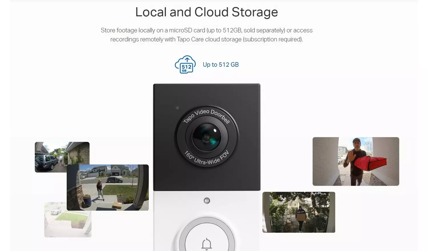 Tapo D210 2K 3MP Video Doorbell with Chime