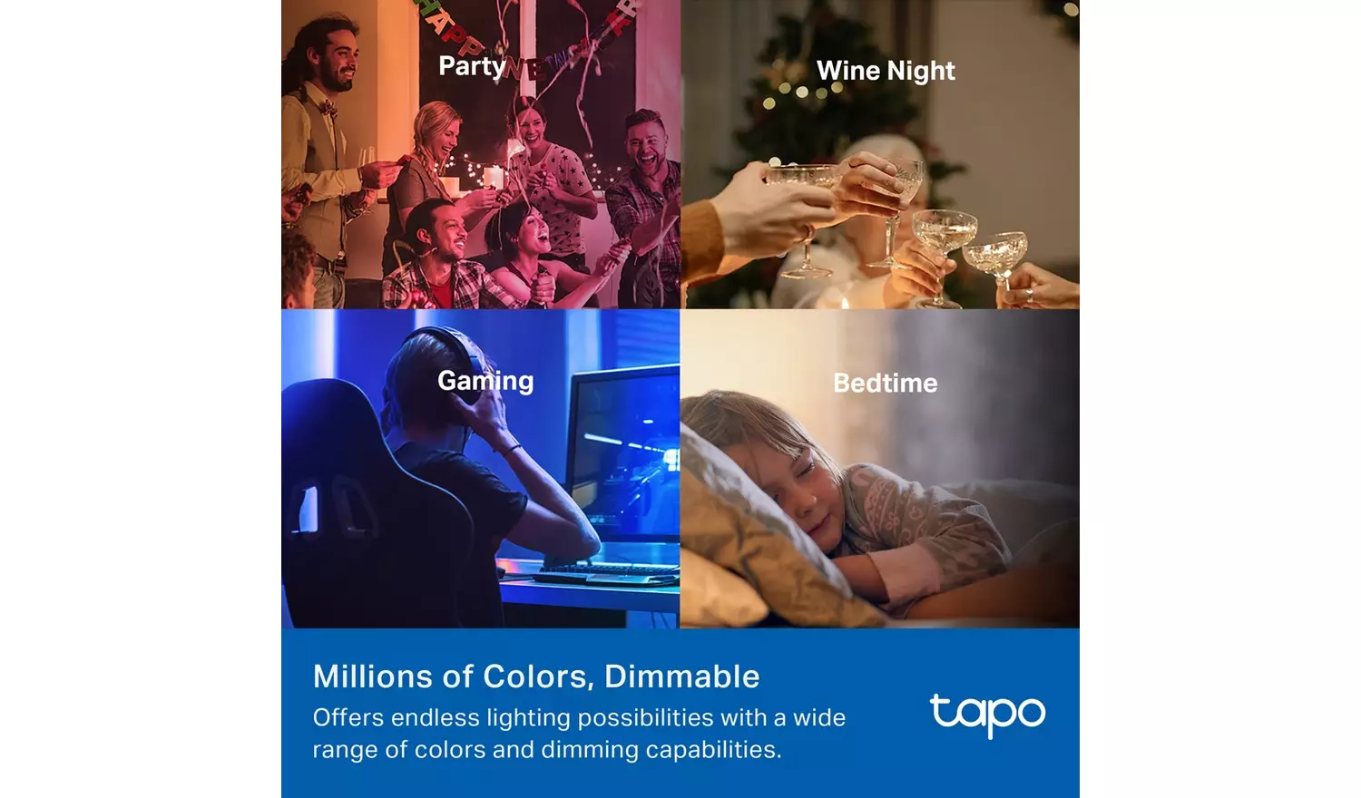 TP-Link Tapo L430C 4.8W Smart Light Bulb - Pack of 2