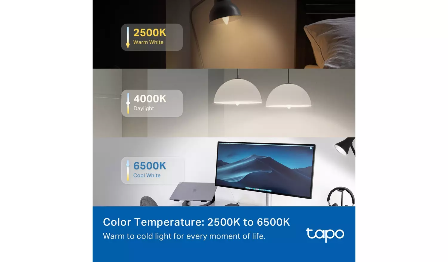 TP-Link Tapo L430C 4.8W Smart Light Bulb - Pack of 2