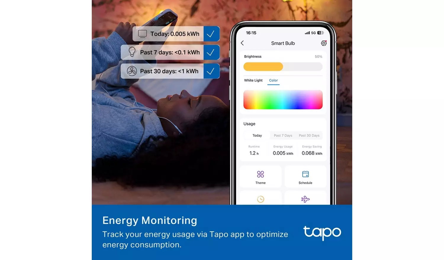 TP-Link Tapo L430C 4.8W Smart Light Bulb - Pack of 2