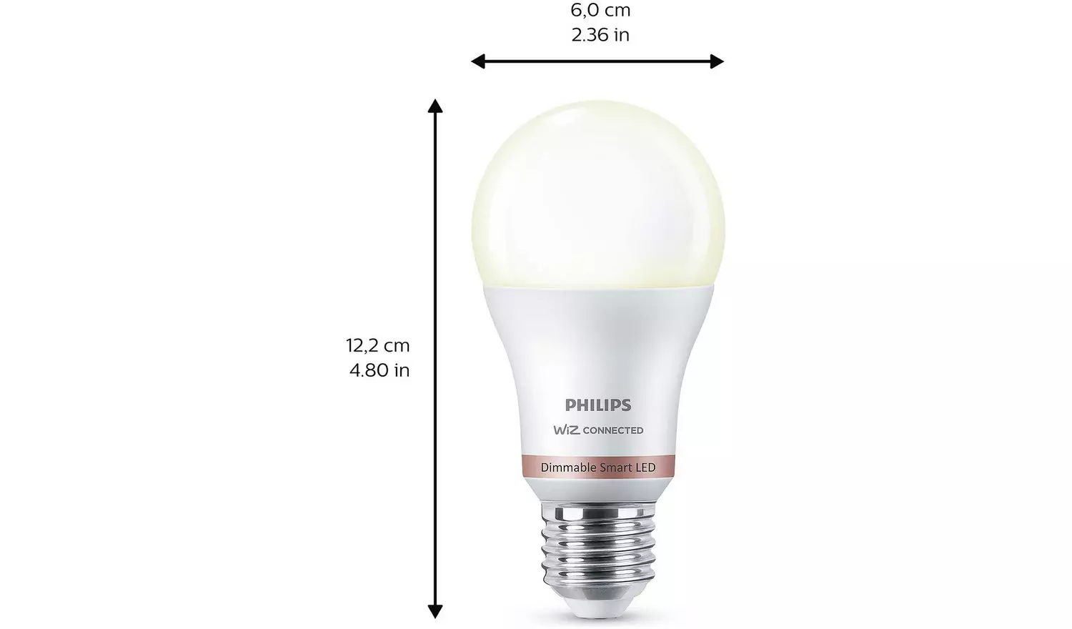 Philips WiZ E27 White Smart LED Wi-Fi Bulb