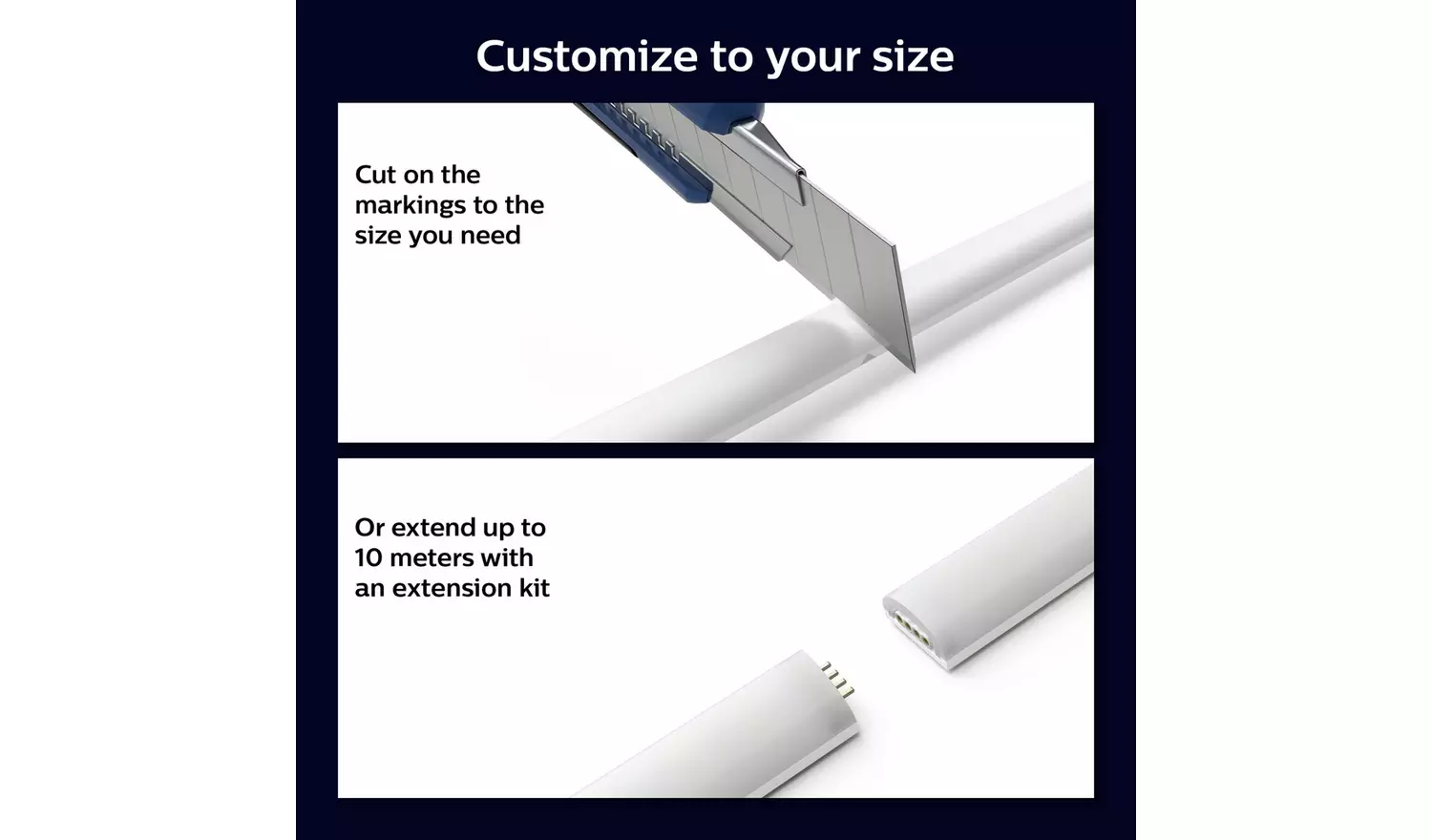 Philips Hue Smart 2M Lightstrip 1M Extension