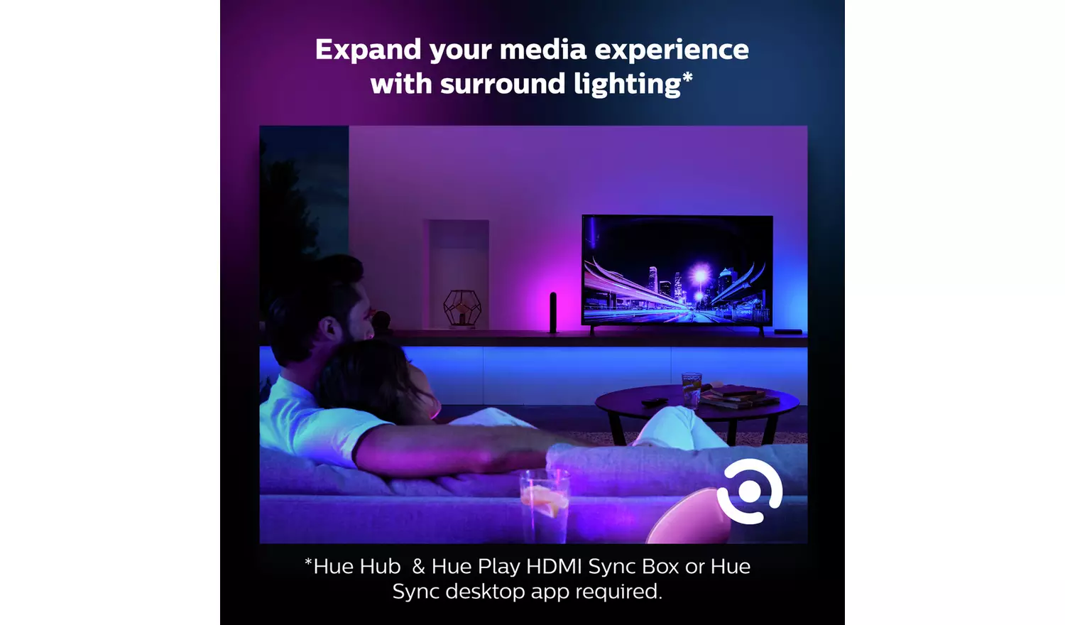 Philips Hue Smart LED Lightstrip Plus V4 2m with Bridge