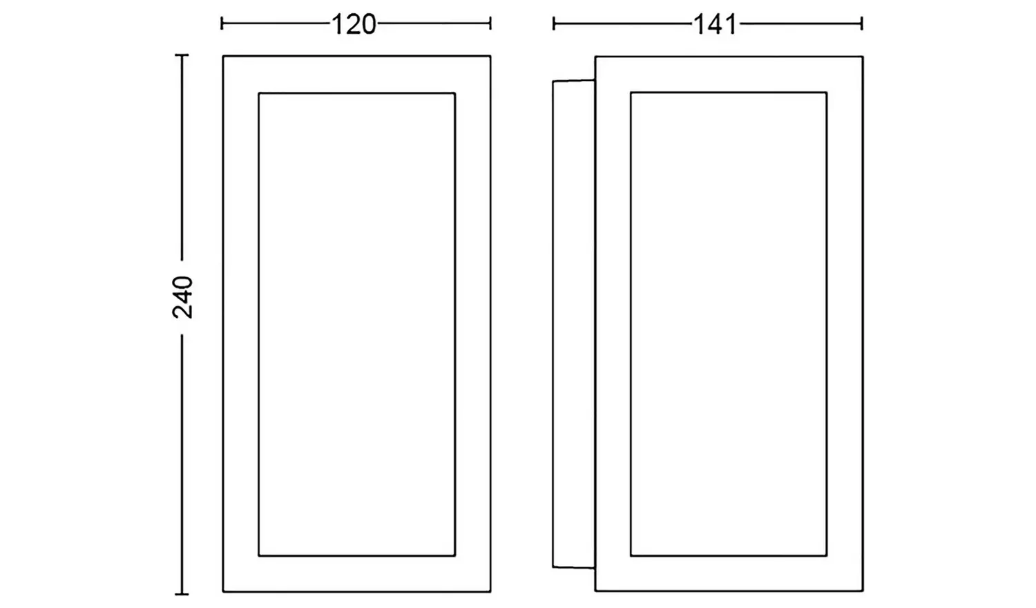 Philips Hue Impress Small Outdoor Wall Light - Black