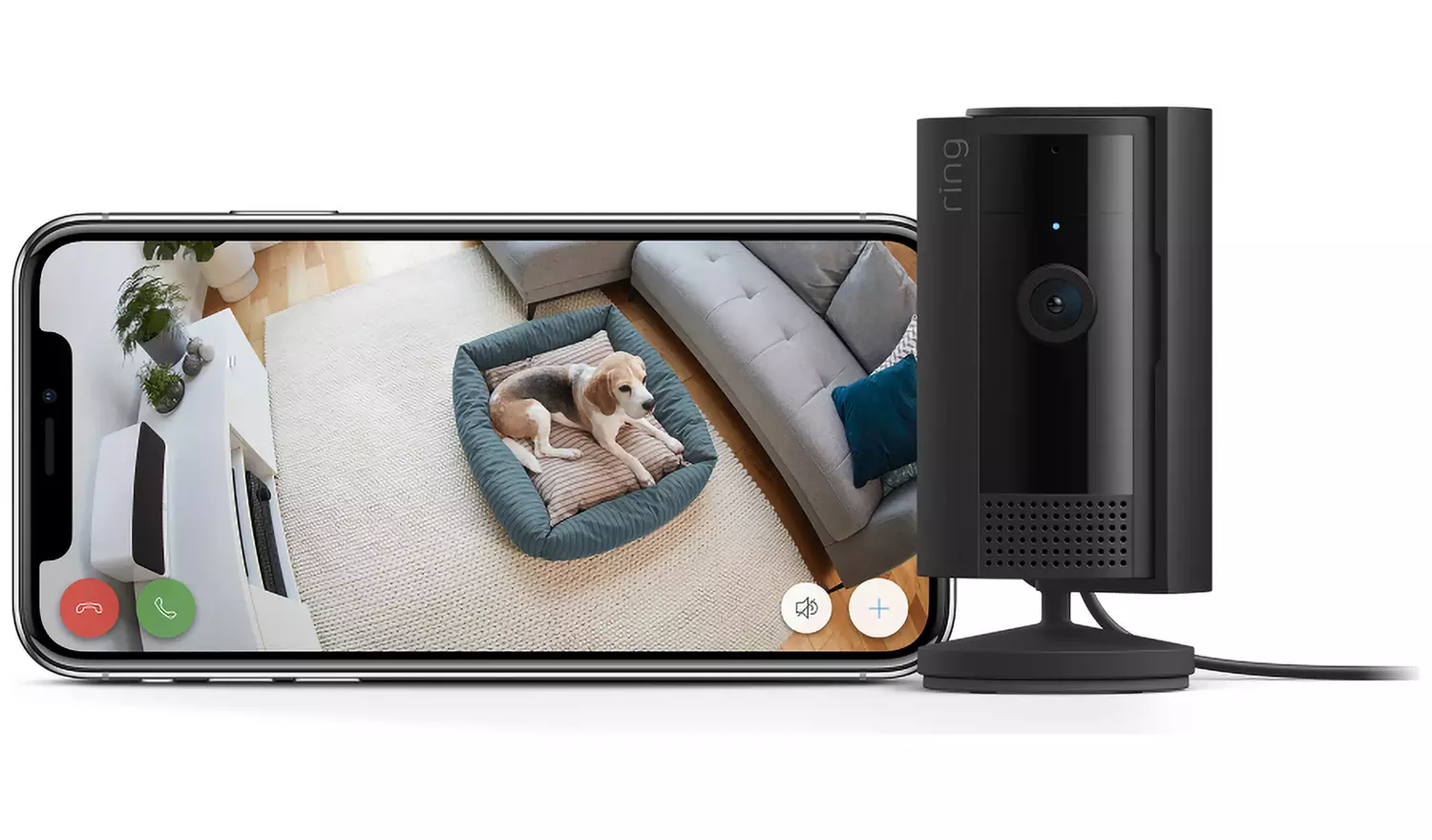 Ring Indoor Camera (2nd Gen)- Black Security Camera