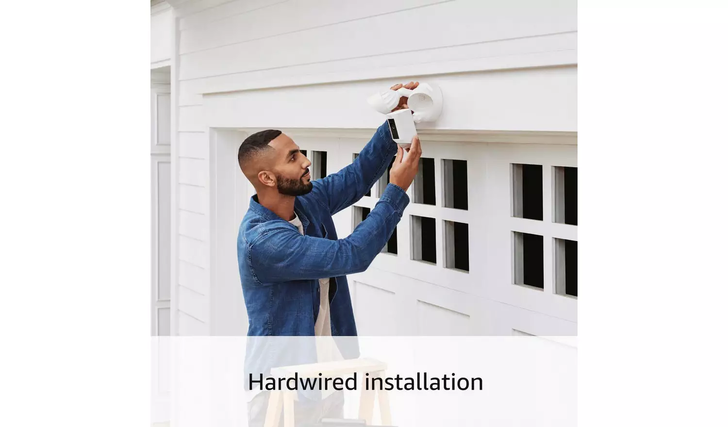 Ring Floodlight Wired Plus Cam Security Camera CCTV - White