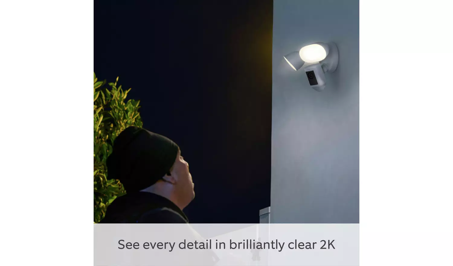 Ring Floodlight Wired Pro Cam Security Camera CCTV - Black