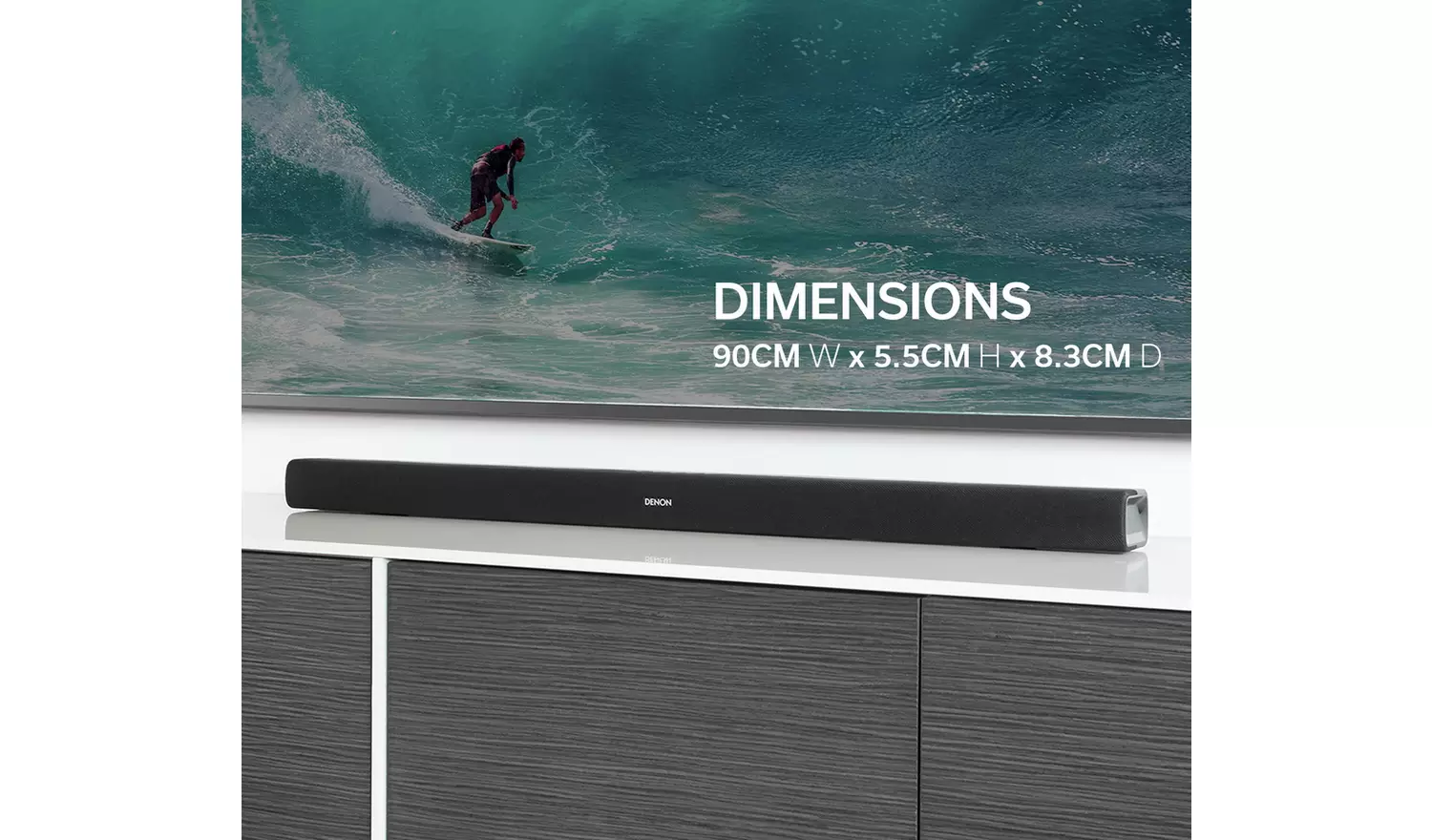 Denon DHT S316 3Ch Bluetooth Sound Bar With Wireless Sub