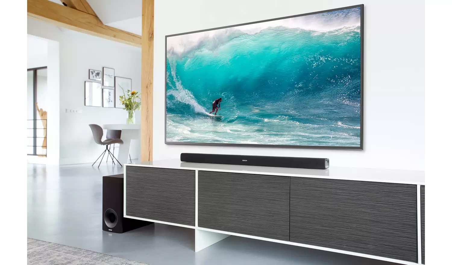 Denon DHT S316 3Ch Bluetooth Sound Bar With Wireless Sub