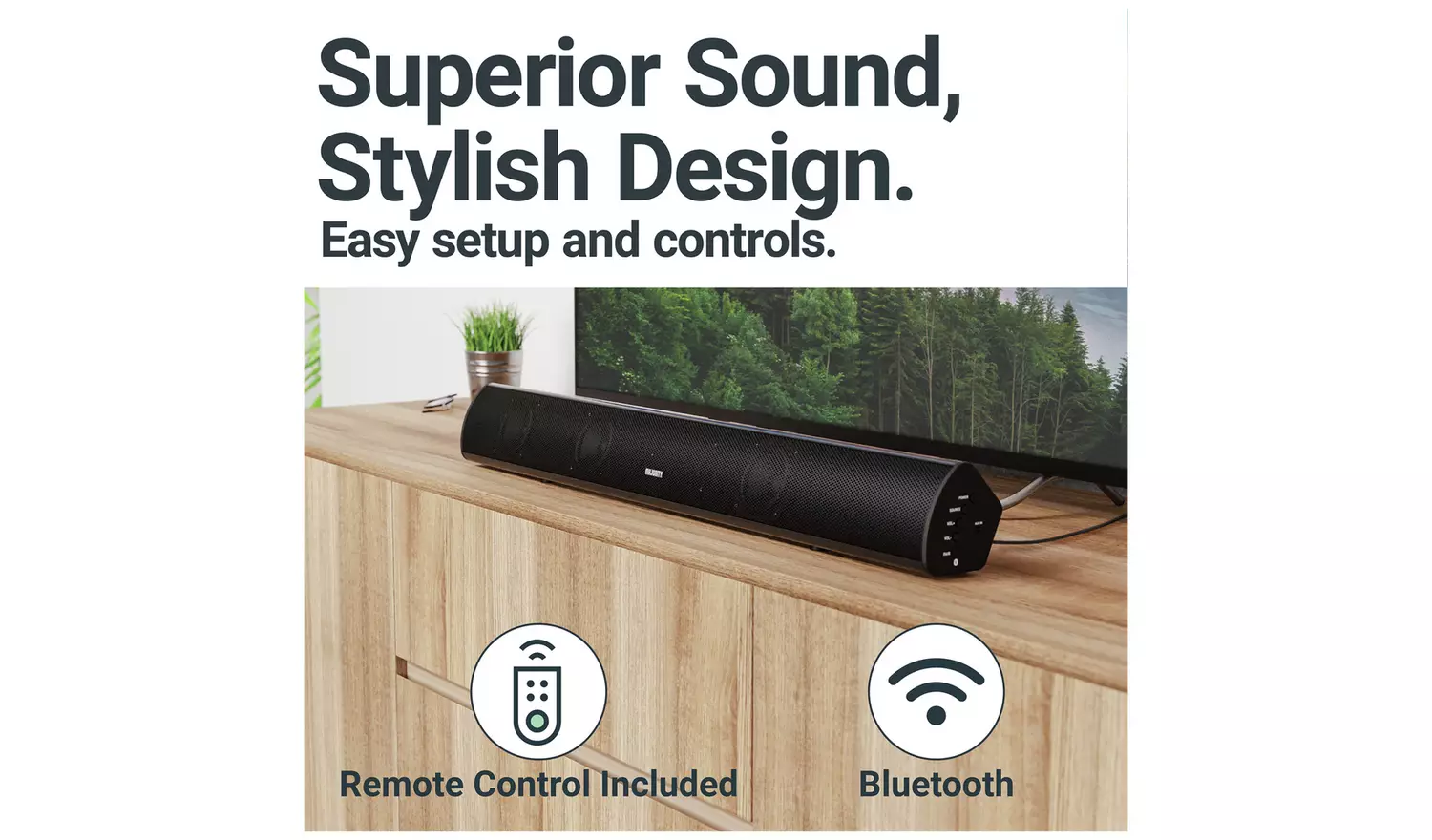 Majority Teton 2.1Ch All In One Sound Bar