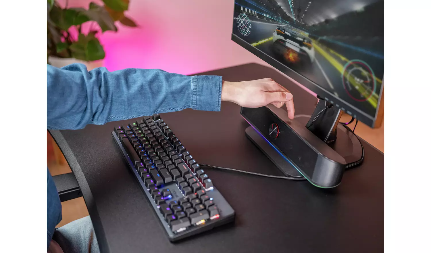 Trust GXT619 Thorne RGB LED Soundbar - Black