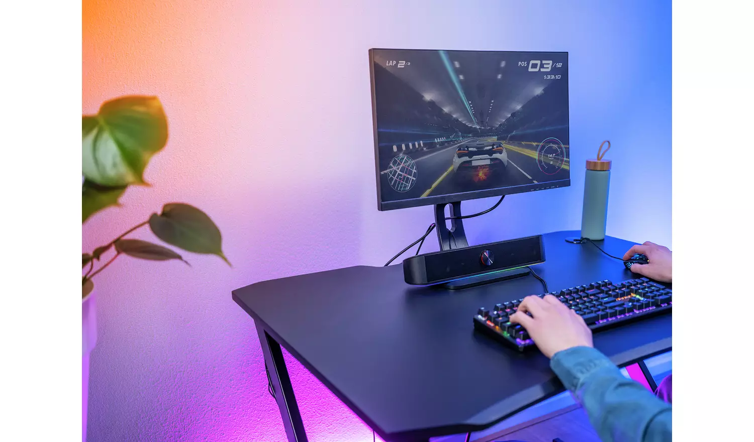 Trust GXT619 Thorne RGB LED Soundbar - Black