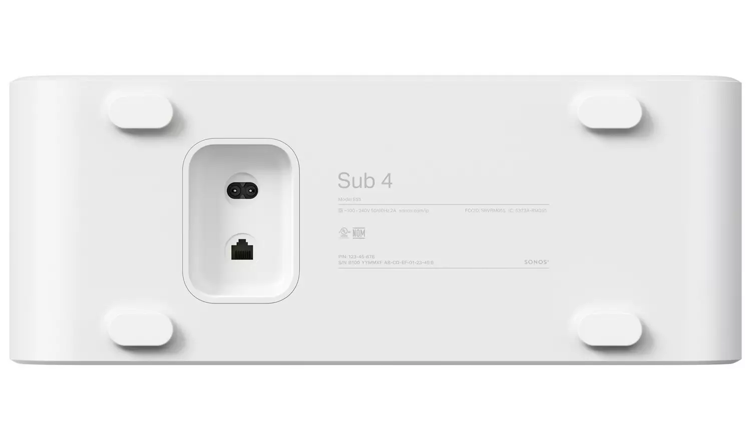 Sonos Sub 4 Wireless Subwoofer - White