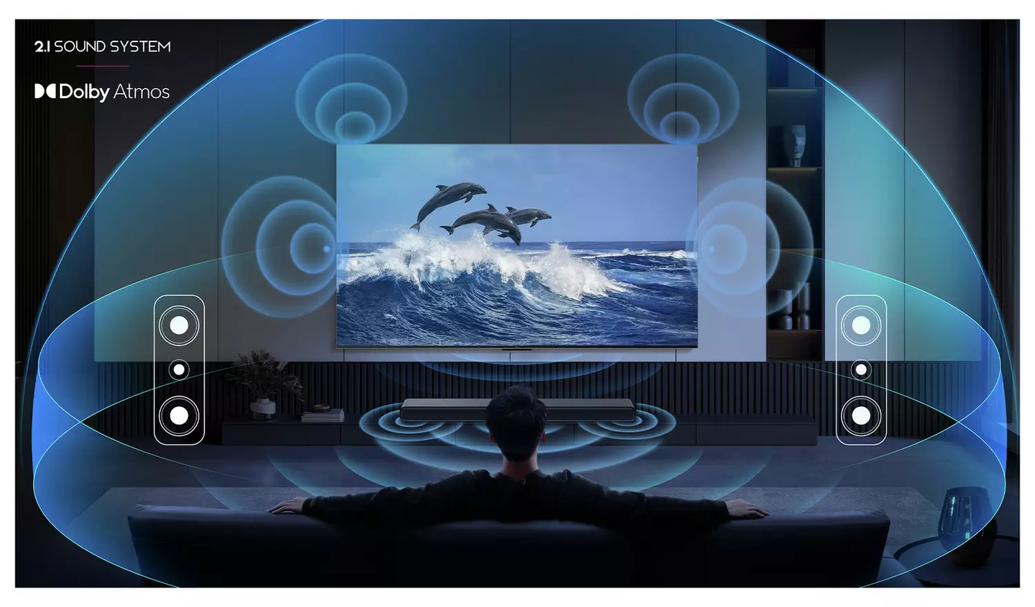 TCL S55HK 2.1Ch Bluetooth Soundbar with Wireless Sub