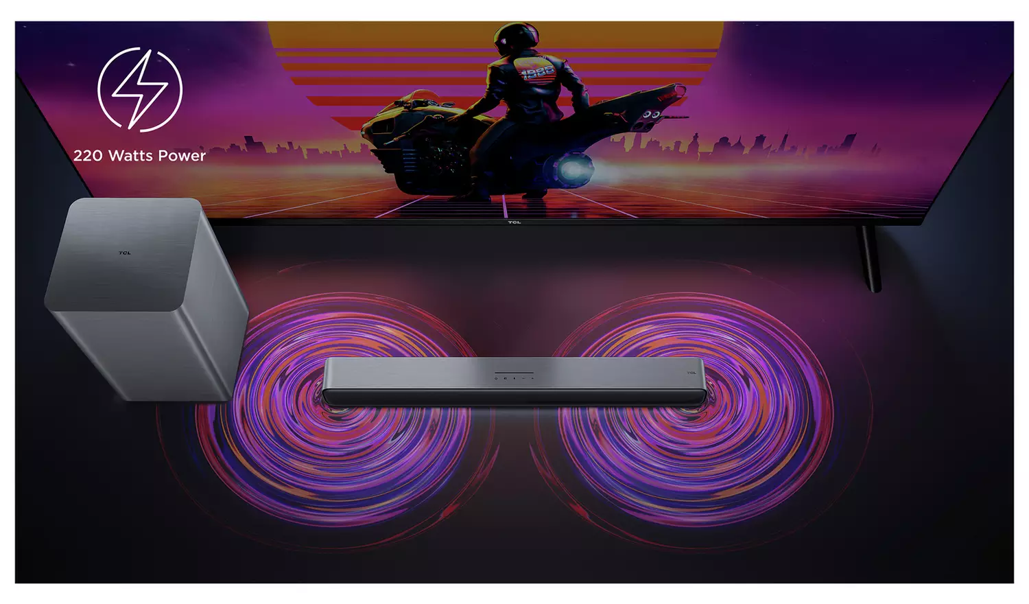 TCL S55HK 2.1Ch Bluetooth Soundbar with Wireless Sub