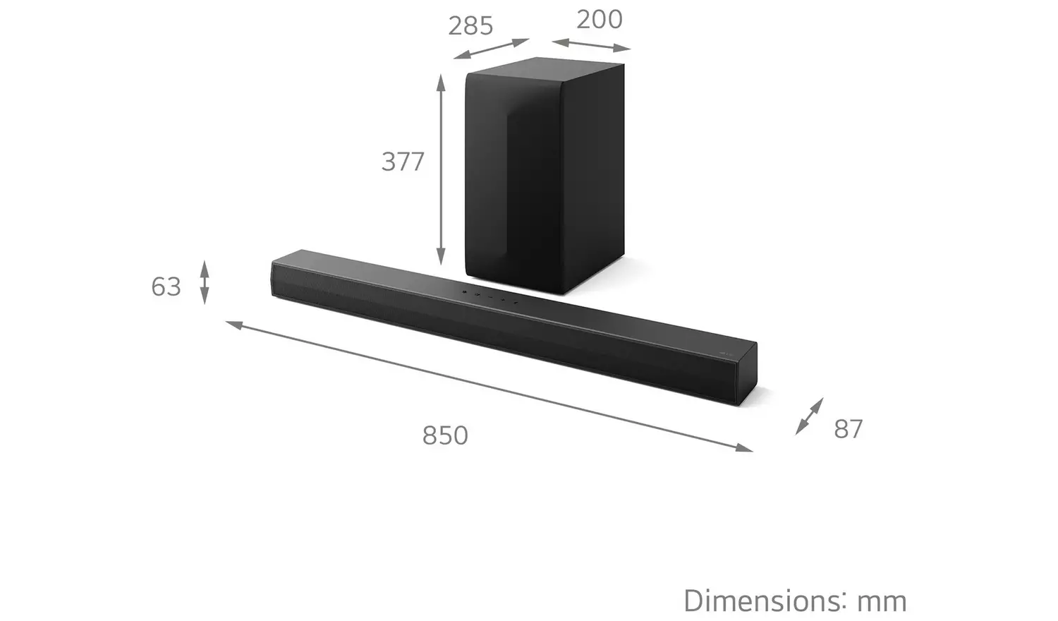 LG US60T3.1Ch Bluetooth Soundbar With Wireless Sub