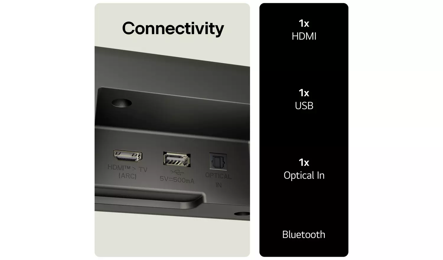 LG US60T3.1Ch Bluetooth Soundbar With Wireless Sub