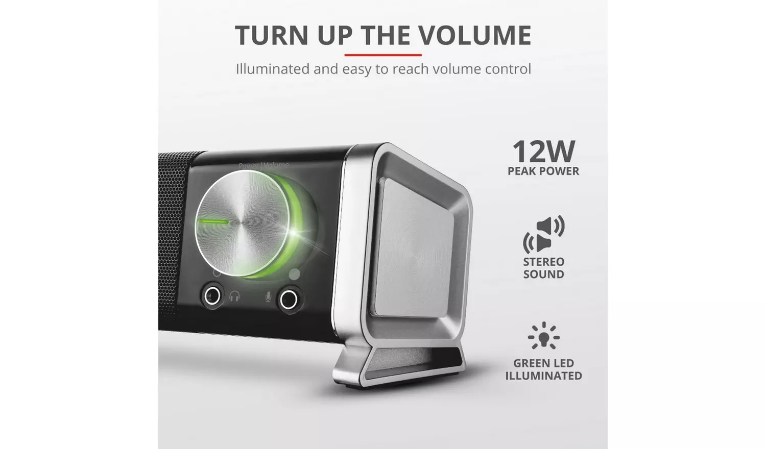 Trust Asto 12W USB PC Under Monitor Soundbar