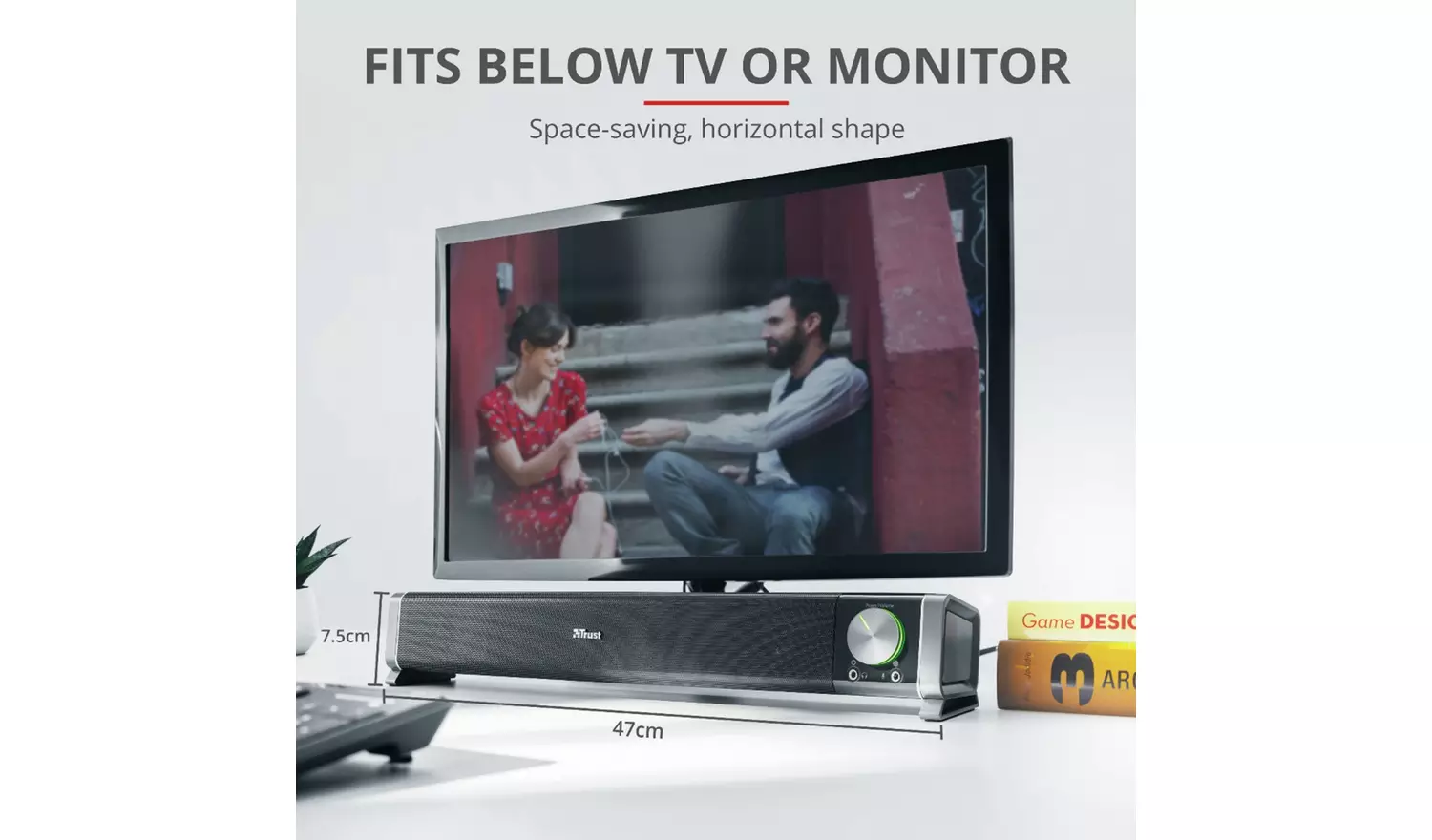 Trust Asto 12W USB PC Under Monitor Soundbar