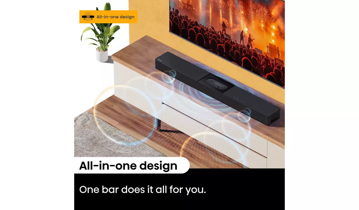 Hisense HS2000 240W 2.1Ch All-In-One Bluetooth Soundbar