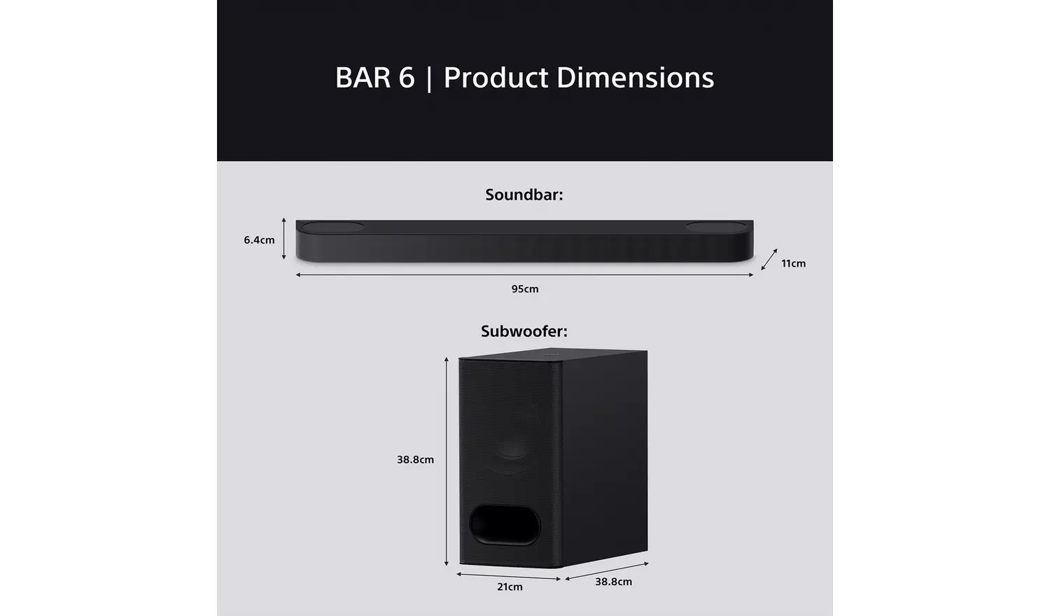Sony BRAVIA Theatre Bar 6 3.1.2Ch Soundbar with Subwoofer