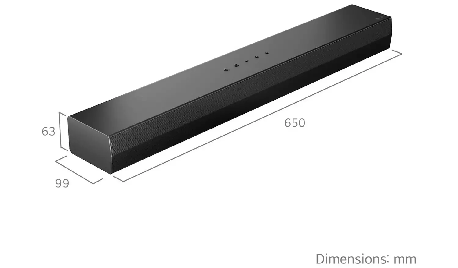 LG US20A 2Ch All-In-One Bluetooth Soundbar