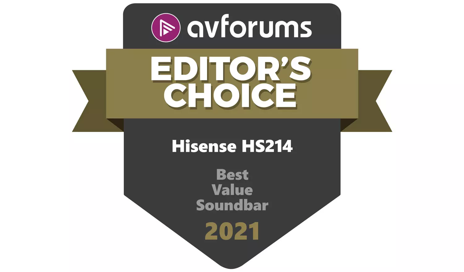 Hisense HS214 108W 2.1Ch All-In-One Soundbar with Sub