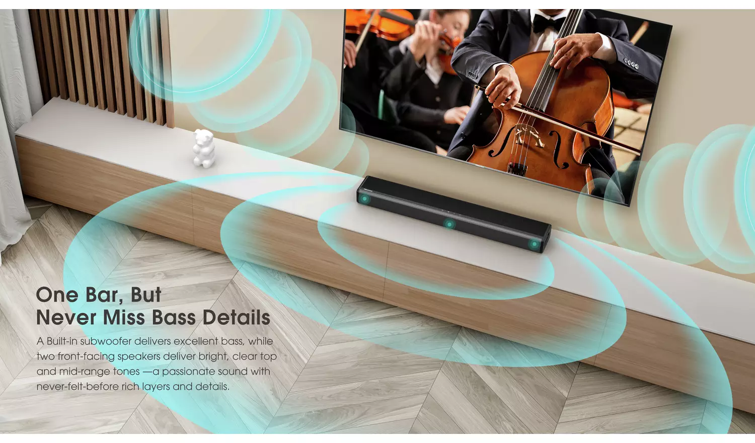 Hisense HS214 108W 2.1Ch All-In-One Soundbar with Sub