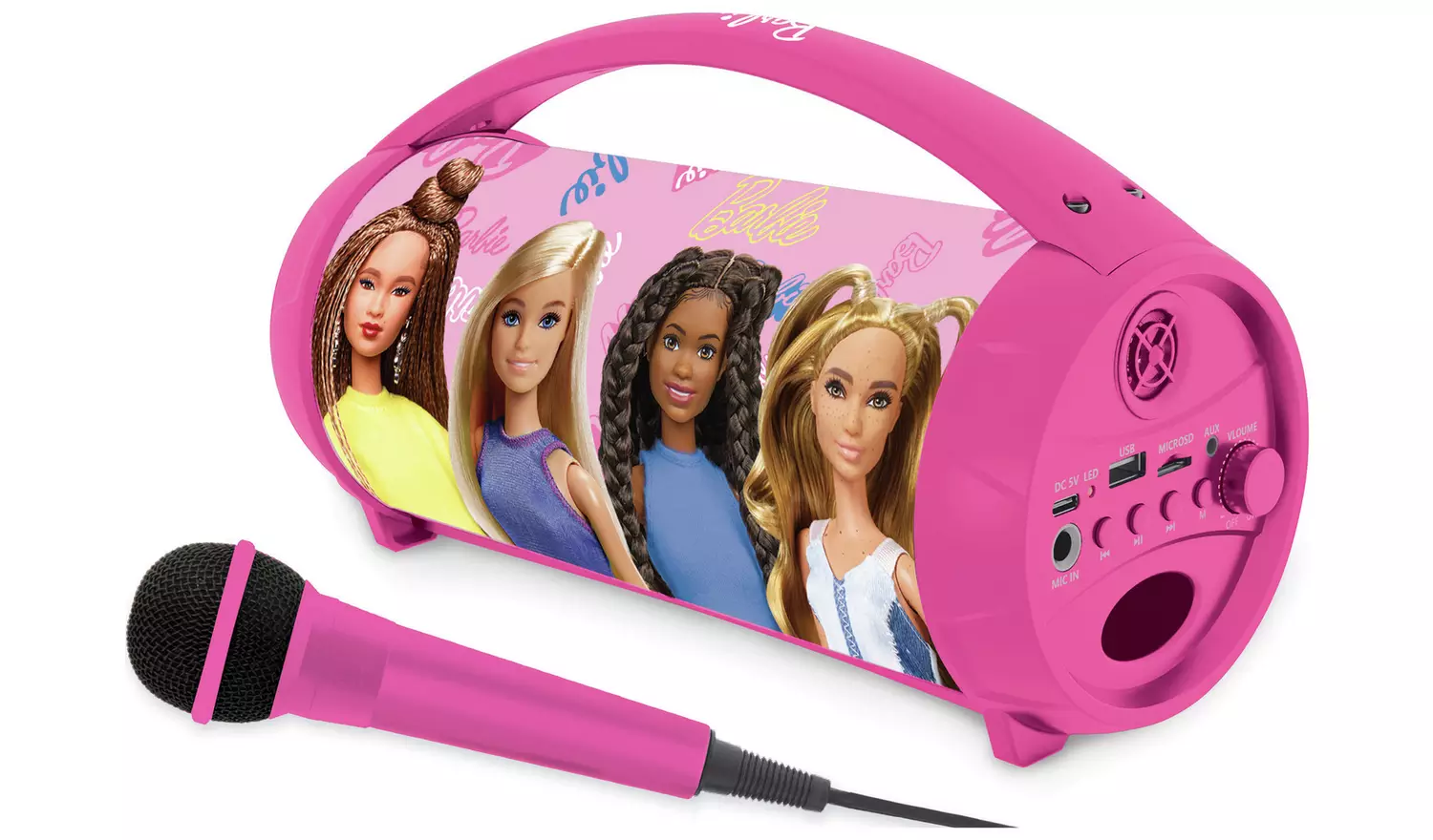 Lexibook BTP585BBZ Barbie Speakers with Lights and Mic