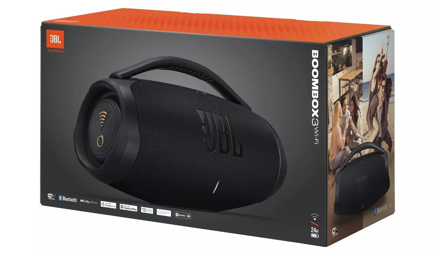 JBL Boombox 3 Bluetooth & Wi-Fi Portable Speaker - Black