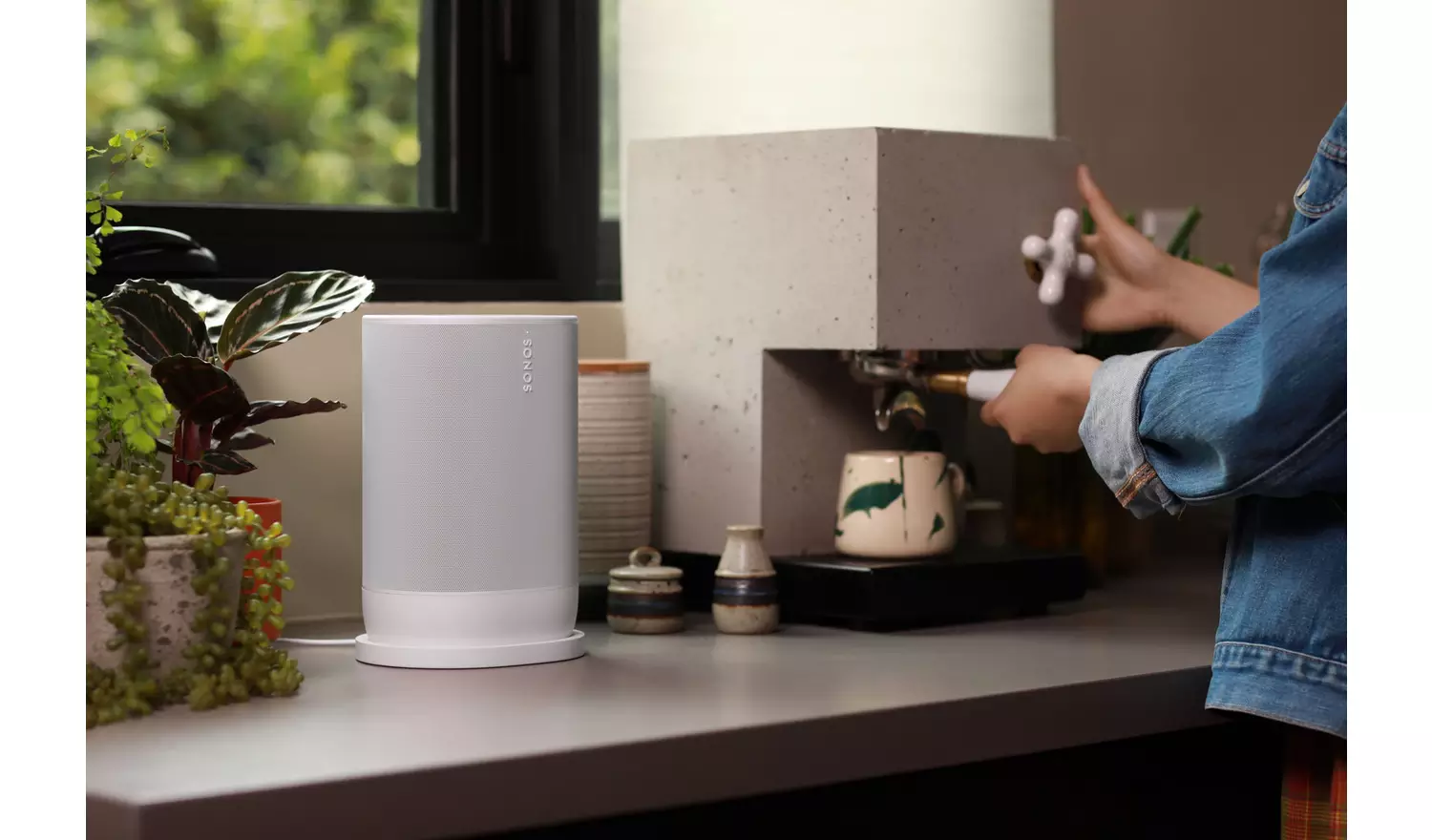 Sonos Move 2 Bluetooth Portable Speaker - White