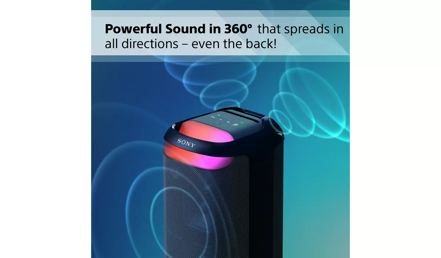 Sony SRS-XV800 Bluetooth Portable Party Speaker - Black