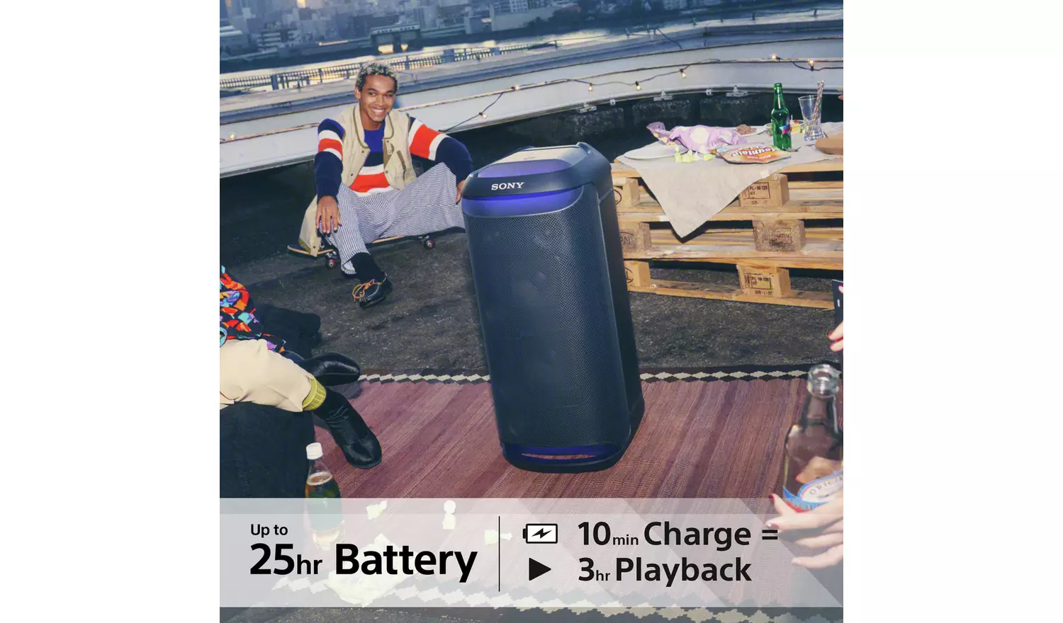 Sony SRS-XV800 Bluetooth Portable Party Speaker - Black