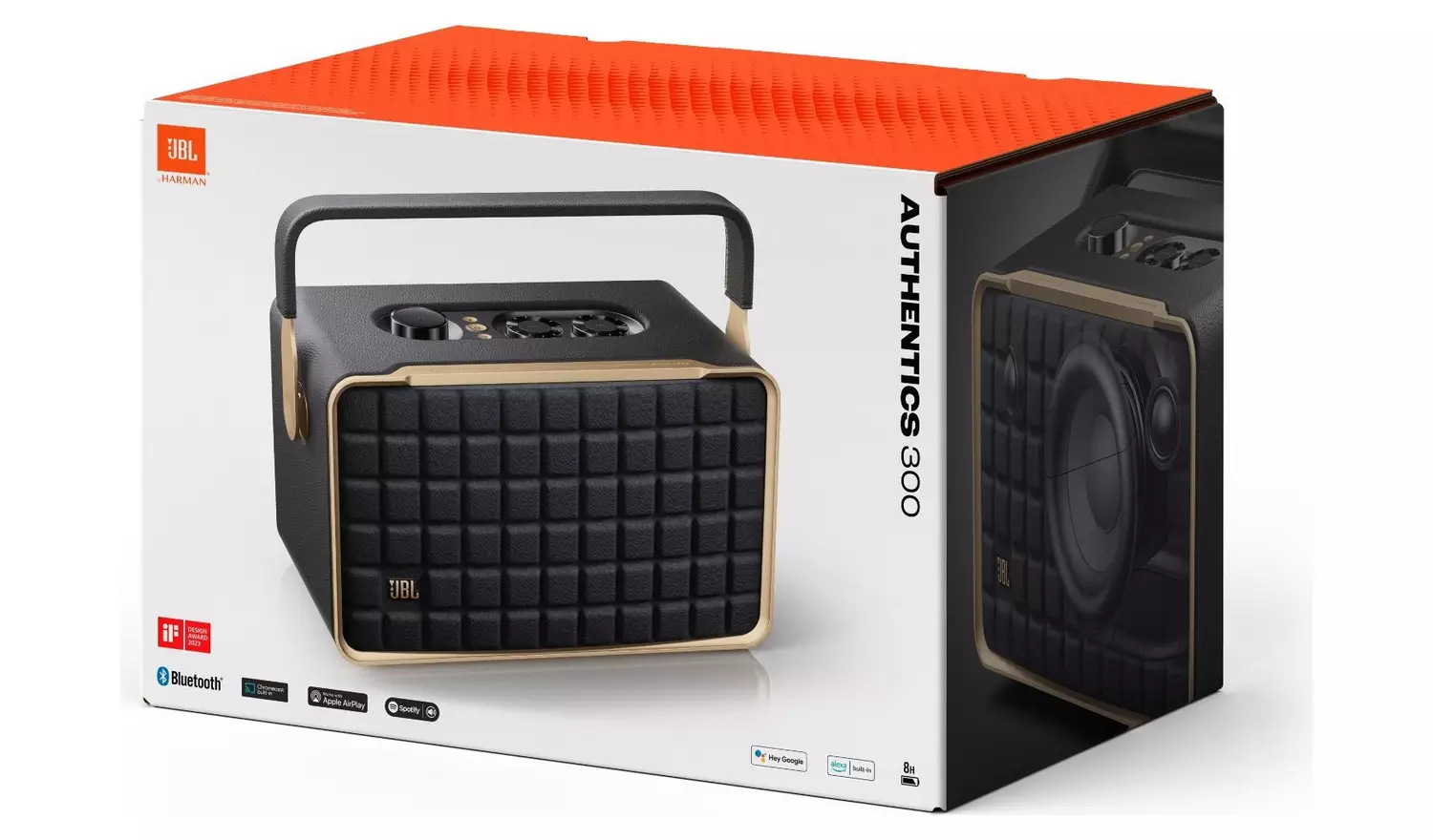 JBL Authentic 300 Smart Home Speaker - Black & Gold