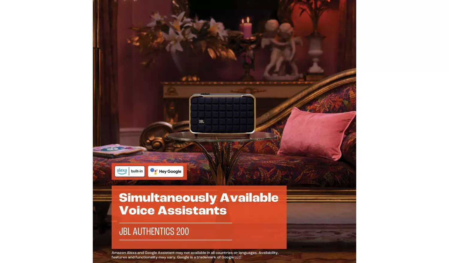 JBL Authentic 200 Smart Home Speaker - Black & Gold