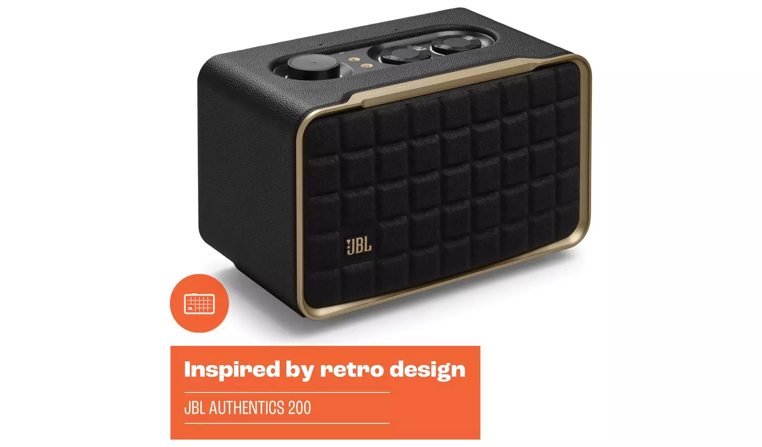 JBL Authentic 200 Smart Home Speaker - Black & Gold