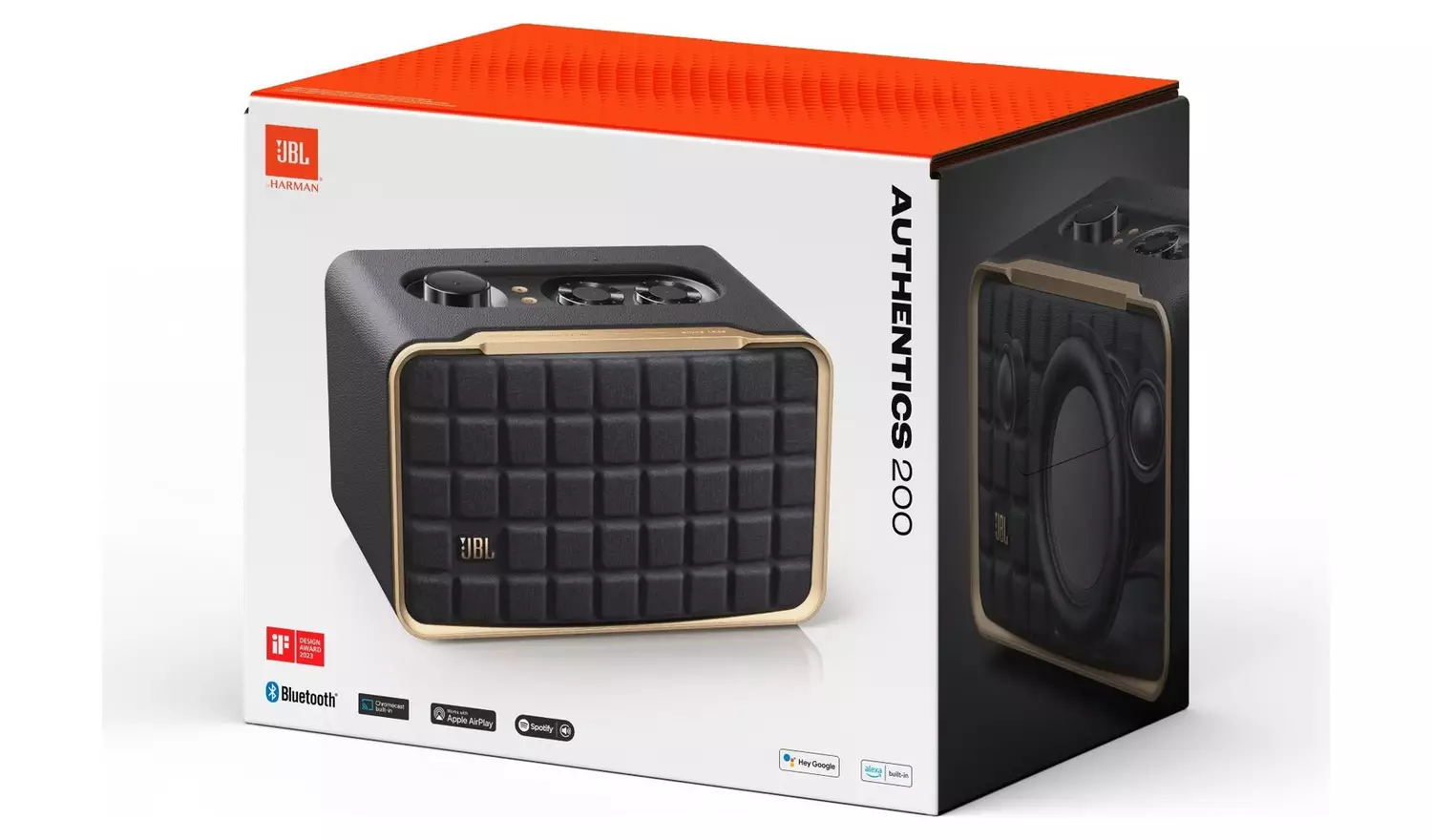 JBL Authentic 200 Smart Home Speaker - Black & Gold