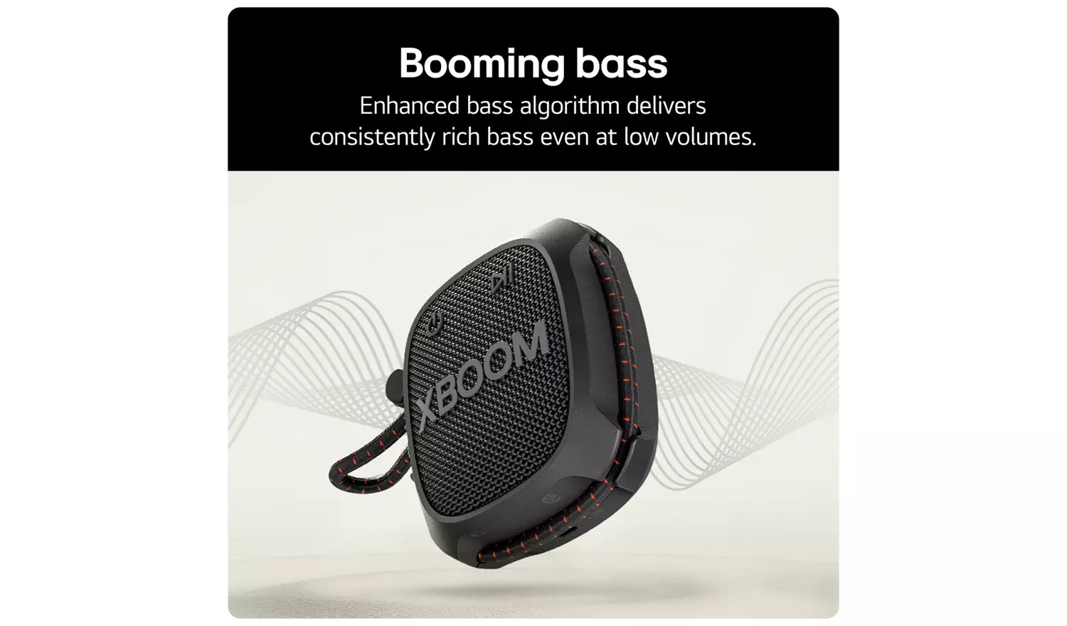LG XBOOM Go XG2 Portable Bluetooth Speaker - Black
