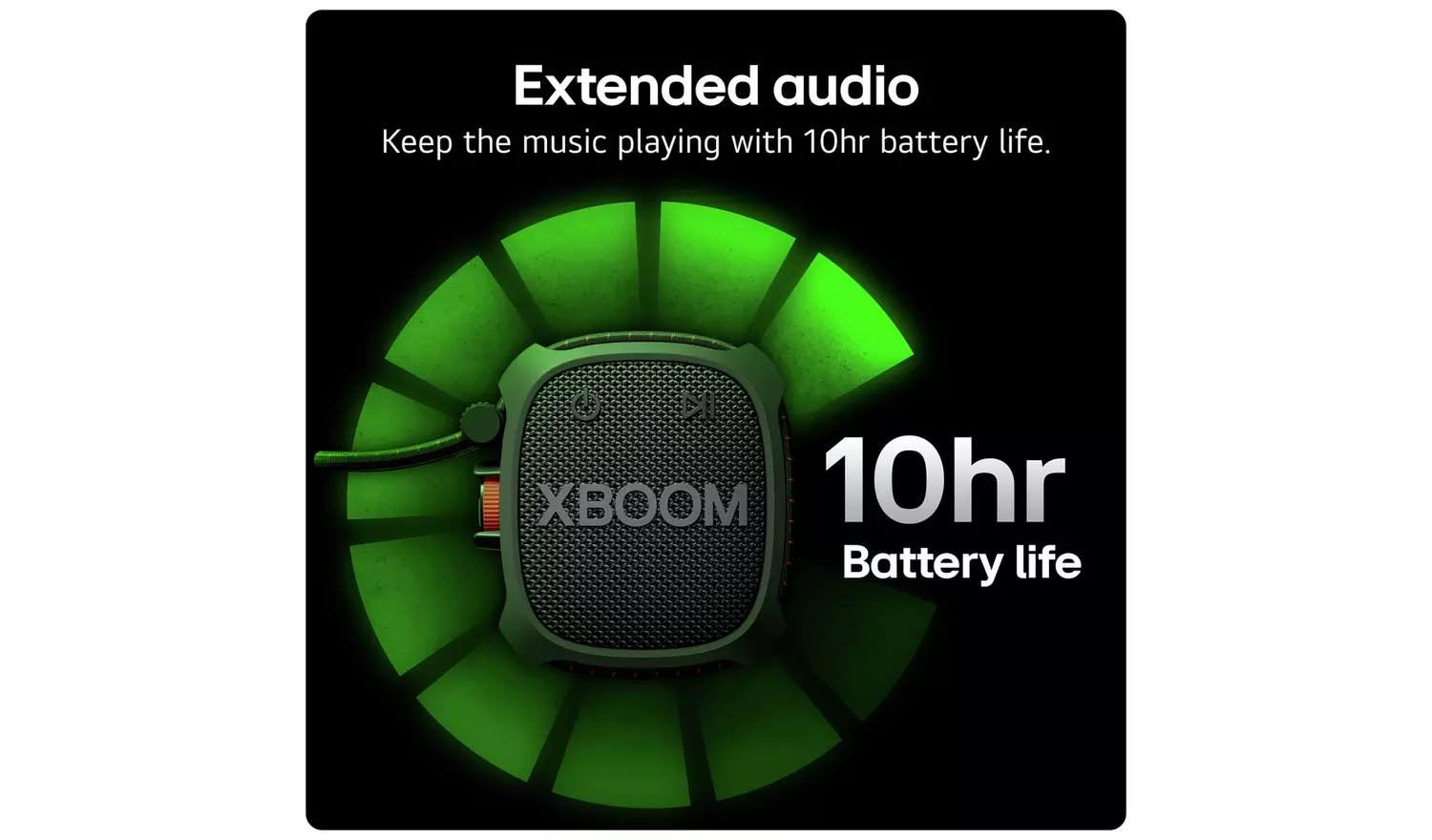 LG XBOOM Go XG2 Portable Bluetooth Speaker - Black