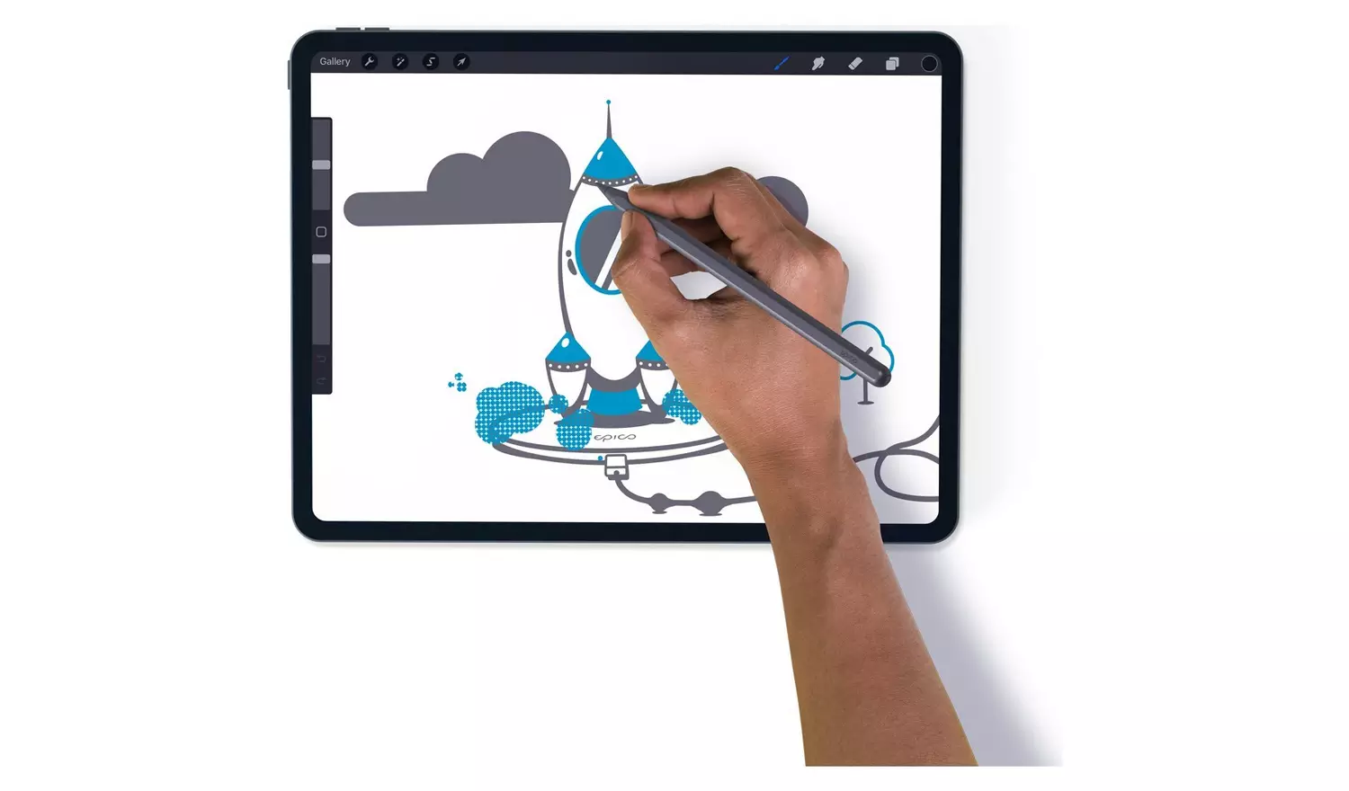 Epico Magnetic Stylus Pen - Space Grey